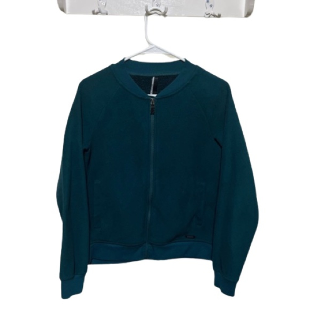 Mondetta Dark Green Zip Up Jacket Women’s Size Small